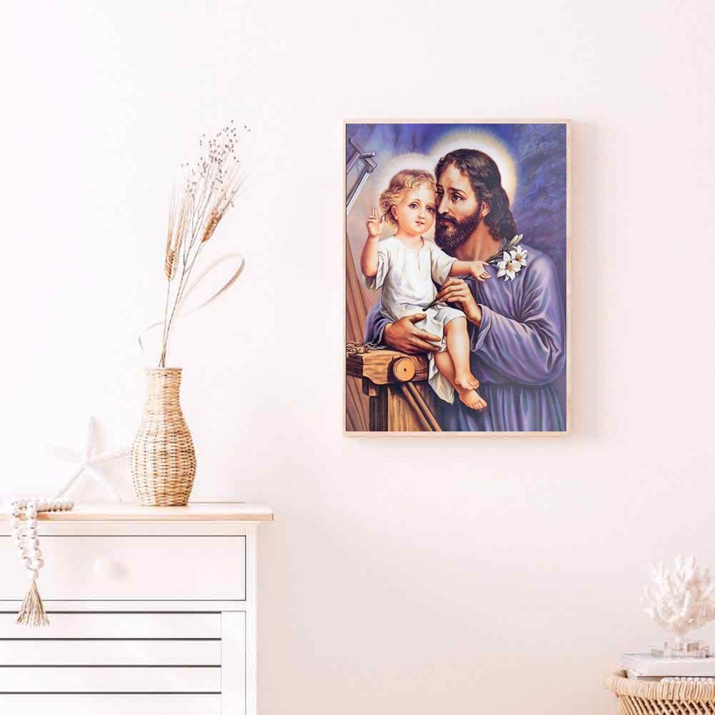 Priest Child - Full Round Drill Diamond Painting 30*40CM