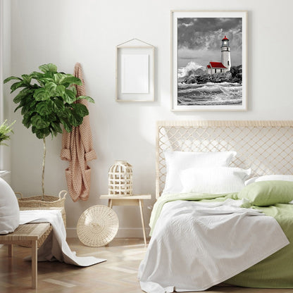 Sea Lighthouse - Full Round Drill Diamond Painting 40*50CM