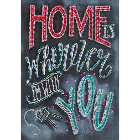 English Letter - Special Shaped Drill Diamond Painting 30*40CM