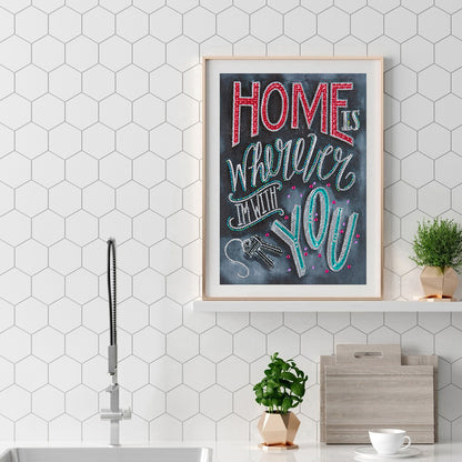 English Letter - Special Shaped Drill Diamond Painting 30*40CM