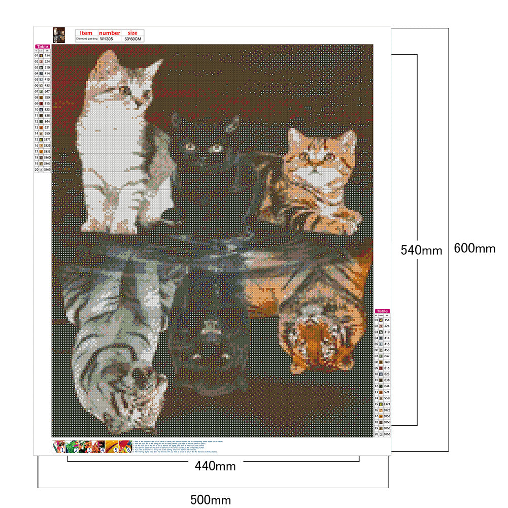 Cat Wolf - Full Square Drill Diamond Painting 50*60CM