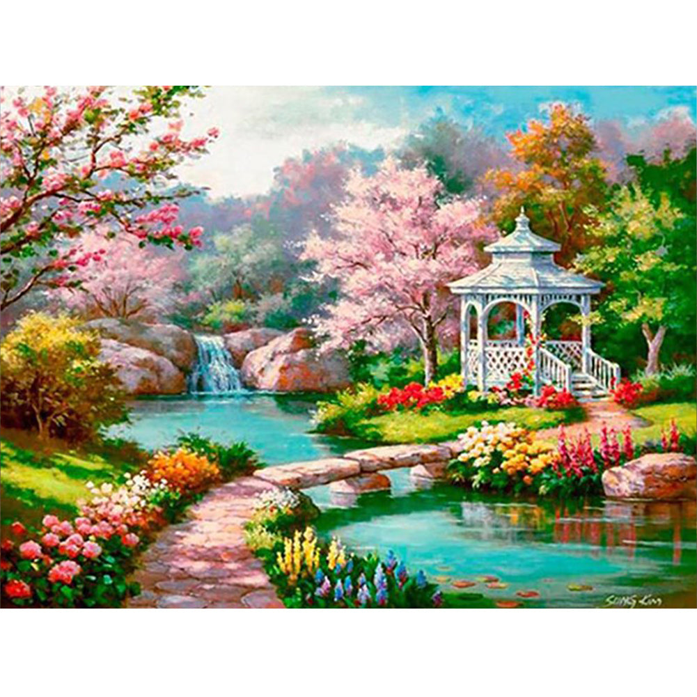 Beautiful Scenery - Full Round Drill Diamond Painting 60*50CM