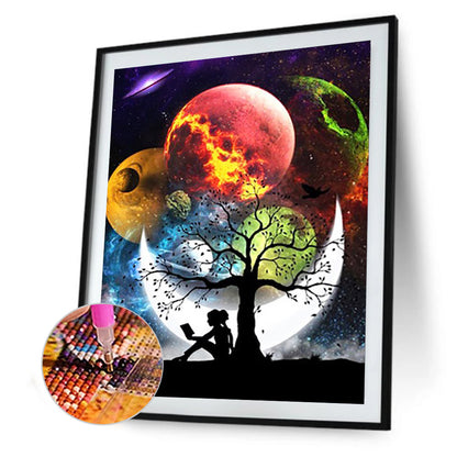 Sky Silhouette - Full Round Drill Diamond Painting 30*40CM