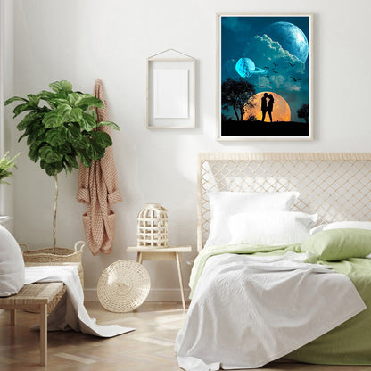 Sky Silhouette - Full Round Drill Diamond Painting 30*40CM
