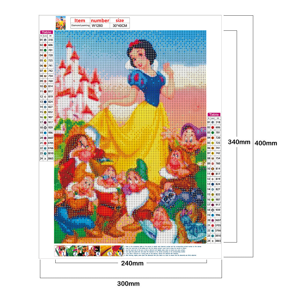 Princess Mouse - Full Round Drill Diamond Painting 30*40CM