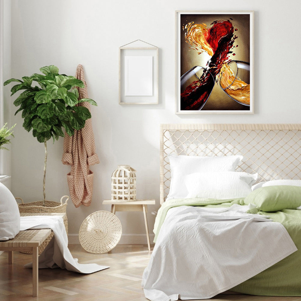 Wine Glass - Full Round Drill Diamond Painting 30*40CM