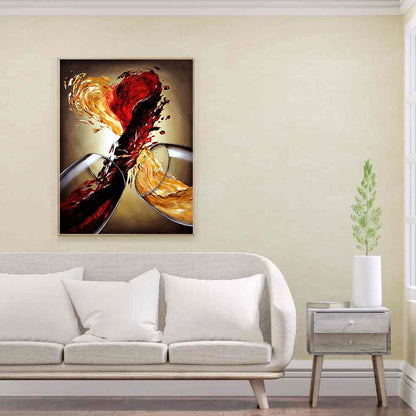 Wine Glass - Full Round Drill Diamond Painting 30*40CM