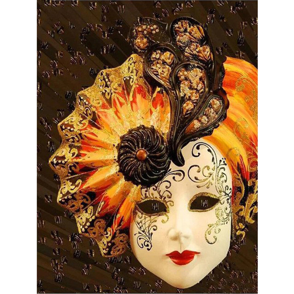 Mask Woman - Full Round Drill Diamond Painting 40*50CM