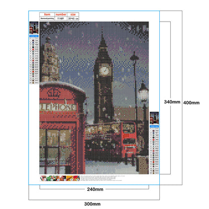 Night View - Full Round Drill Diamond Painting 30*40CM