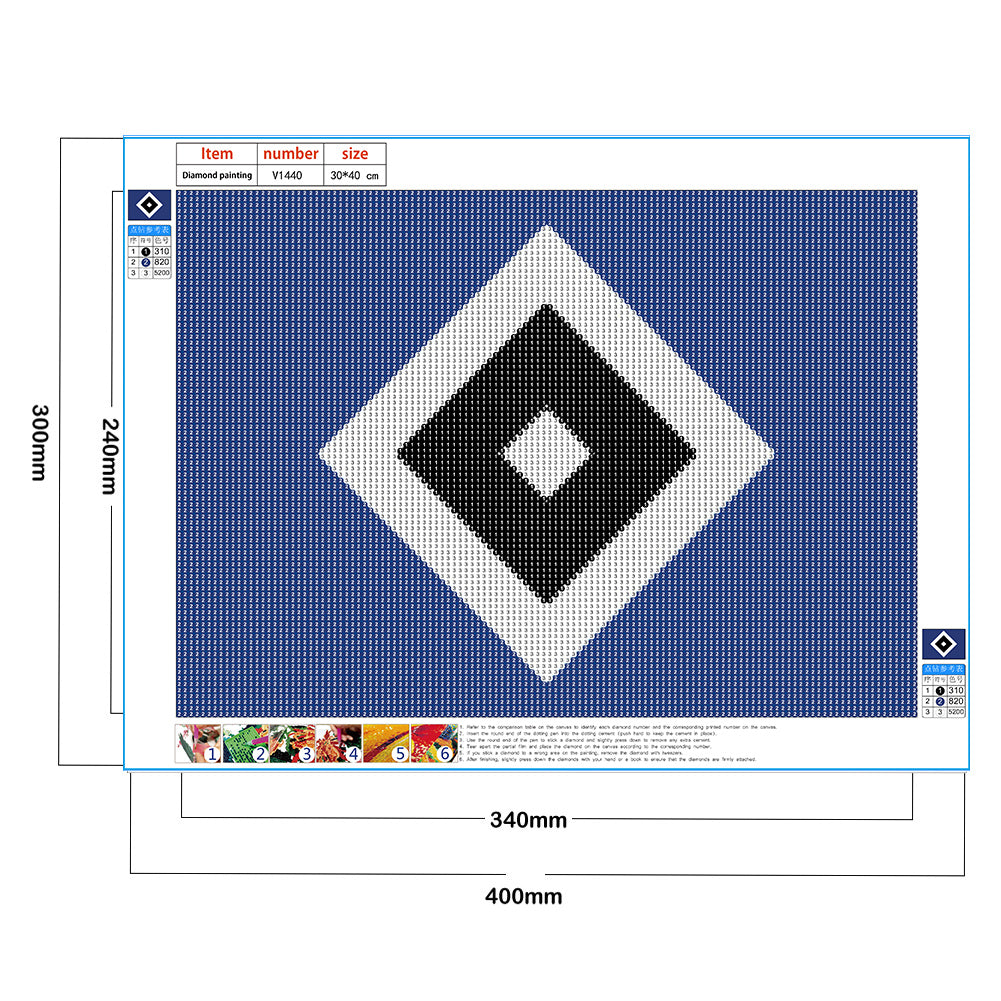 Hamburg Football - Full Round Drill Diamond Painting 40*30CM