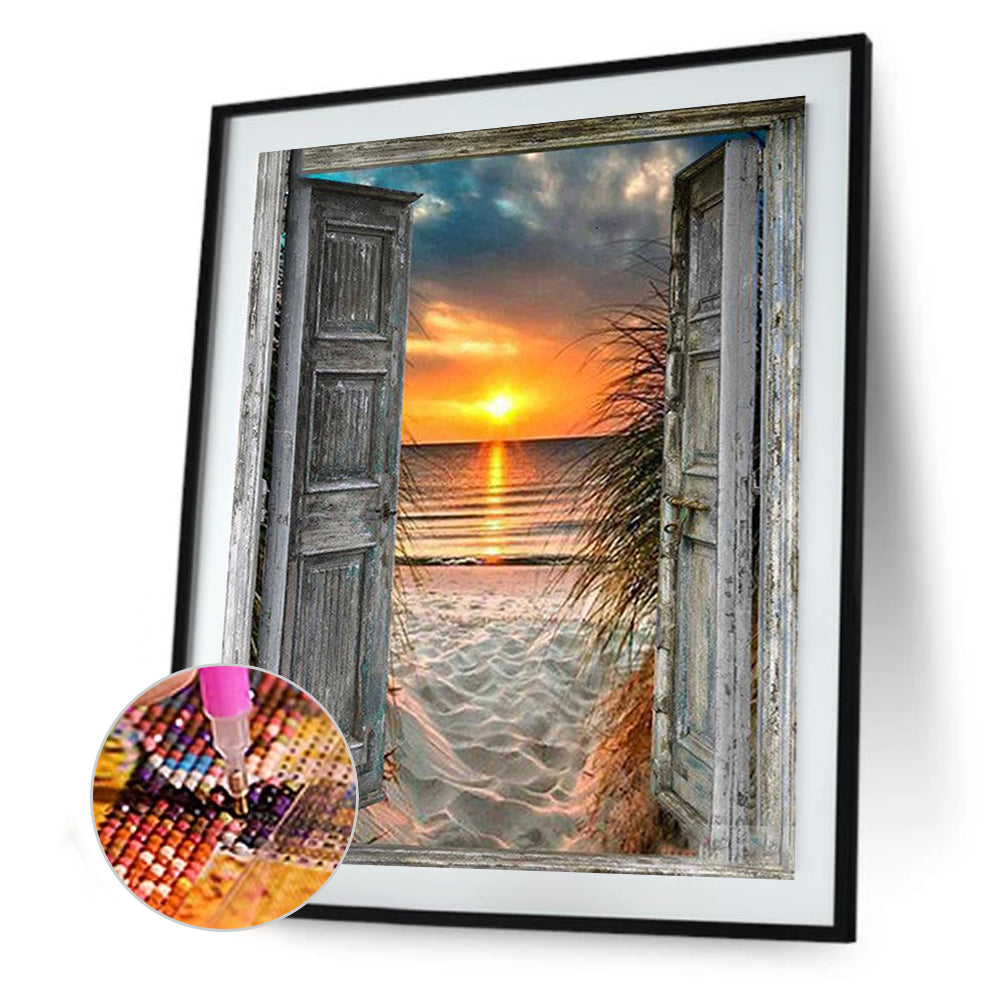 Sunset Outside - Full Round Drill Diamond Painting 40*50CM