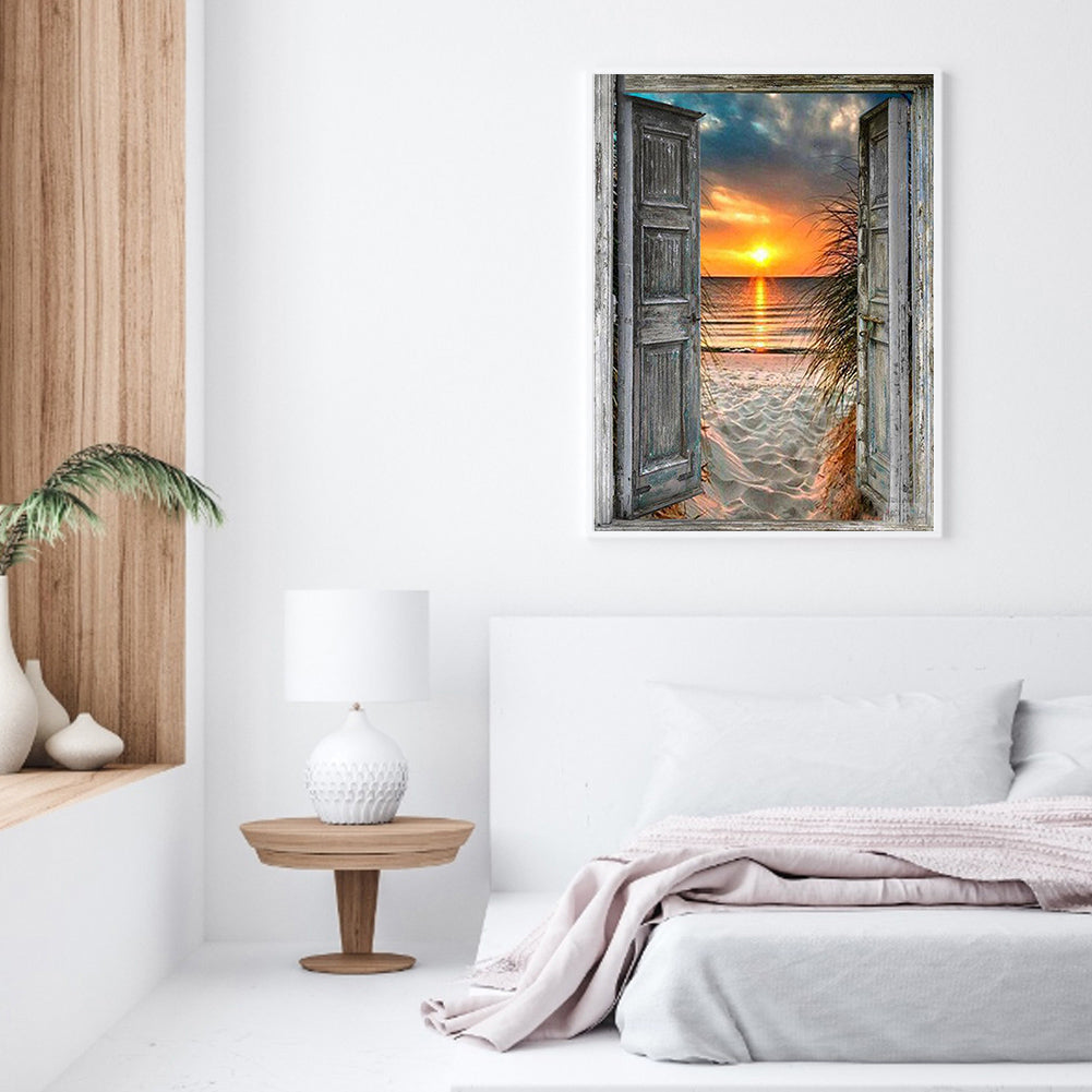 Sunset Outside - Full Round Drill Diamond Painting 40*50CM