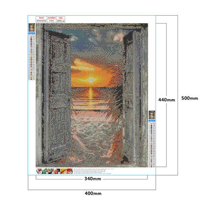 Sunset Outside - Full Round Drill Diamond Painting 40*50CM