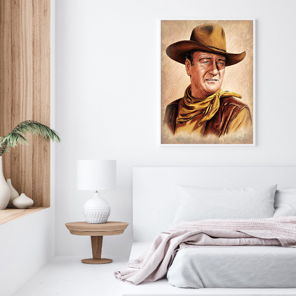 Cool Cowboy - Full Round Drill Diamond Painting 50*60CM