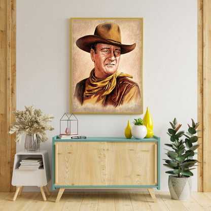 Cool Cowboy - Full Round Drill Diamond Painting 50*60CM