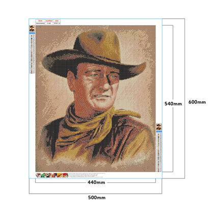 Cool Cowboy - Full Round Drill Diamond Painting 50*60CM