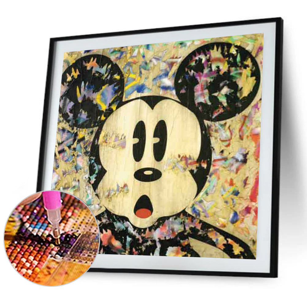 Doodle Mouse - Full Round Drill Diamond Painting 50*50CM