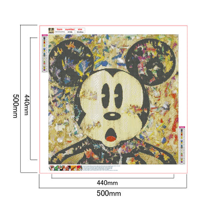 Doodle Mouse - Full Round Drill Diamond Painting 50*50CM