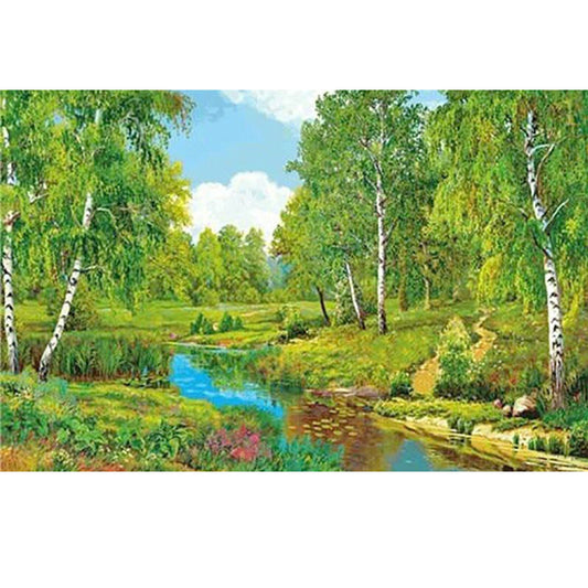 Lake Forest - Full Square Drill Diamond Painting 50*60CM