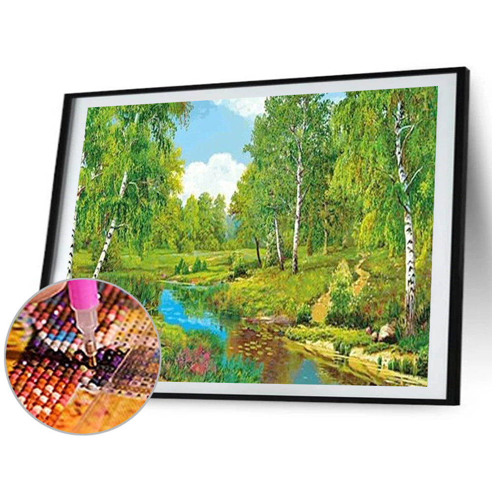 Lake Forest - Full Square Drill Diamond Painting 50*60CM