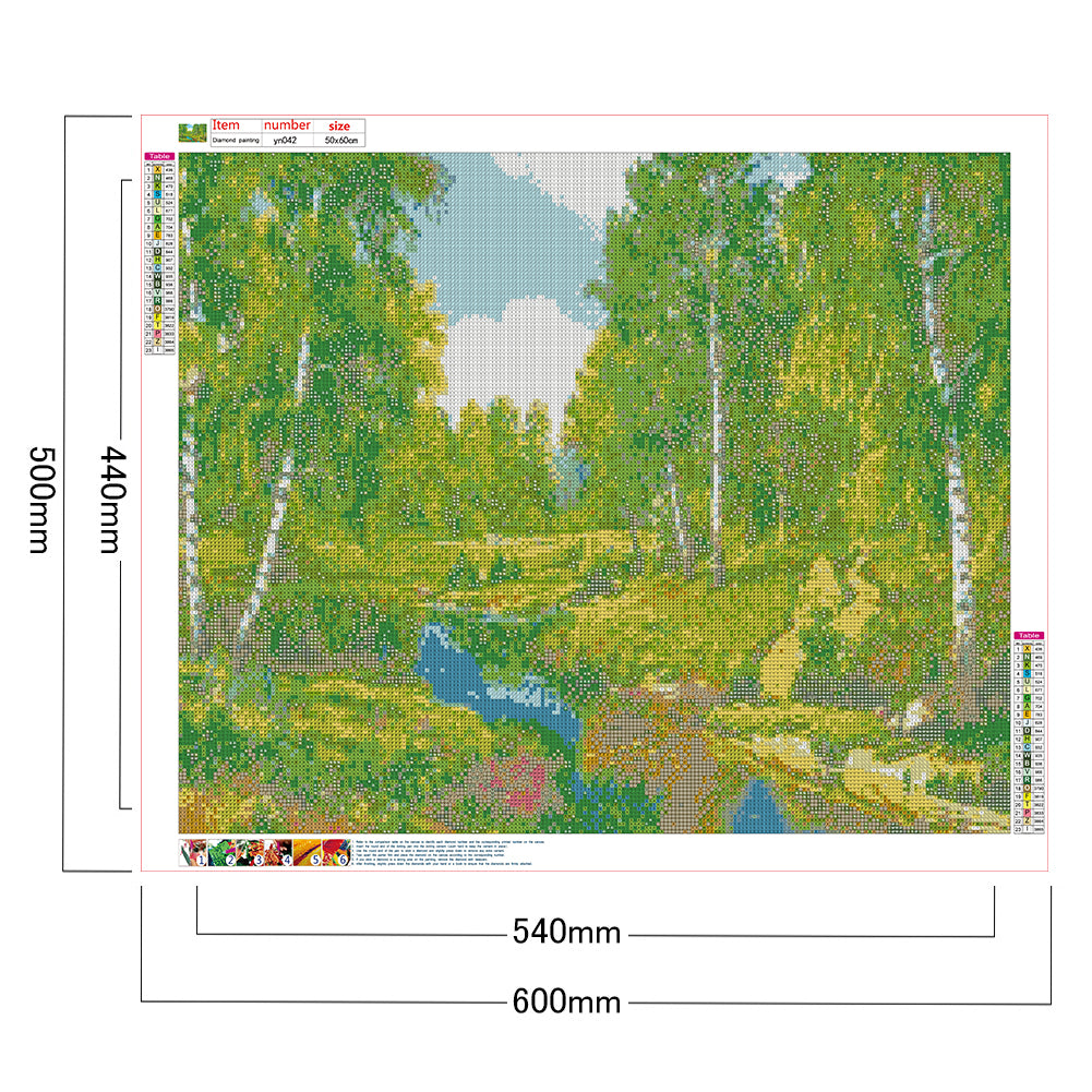 Lake Forest - Full Square Drill Diamond Painting 50*60CM