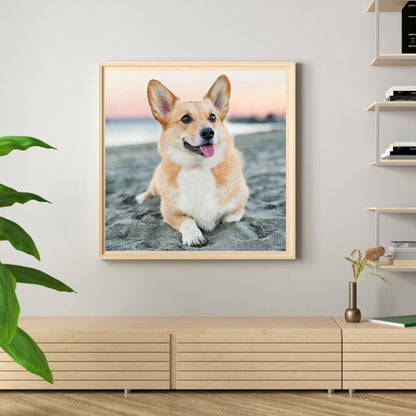 Dog - Full Round Drill Diamond Painting 30*30CM