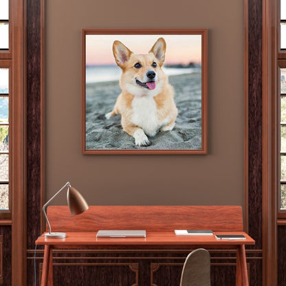 Dog - Full Round Drill Diamond Painting 30*30CM