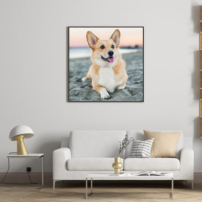 Dog - Full Round Drill Diamond Painting 30*30CM