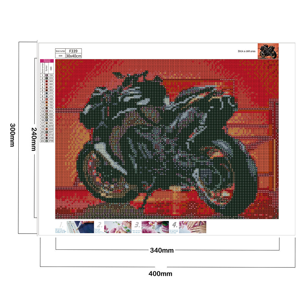 Motorcycle - Full Square Drill Diamond Painting 40*30CM