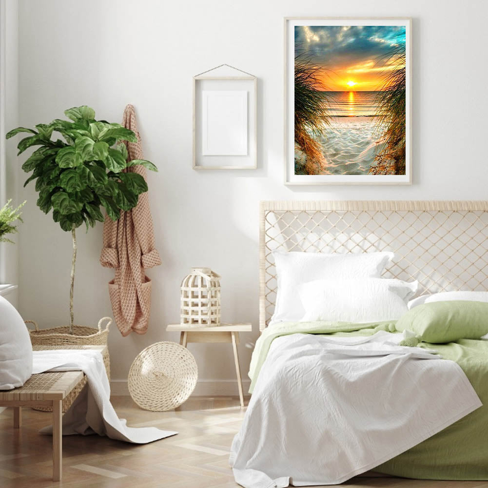 Sunrise Beach - Full Square Drill Diamond Painting 40*50CM