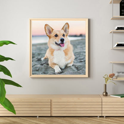 Corgi - Full Round Drill Diamond Painting 40*40CM