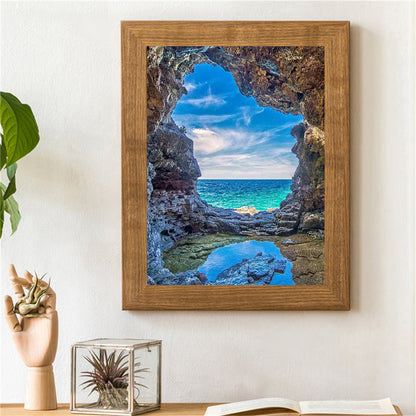 Sea Cave - Full Square Drill Diamond Painting 30*40CM