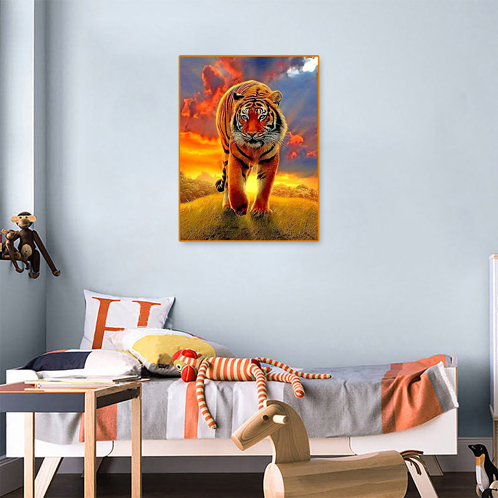 Tiger - Full Round Drill Diamond Painting 30*40CM