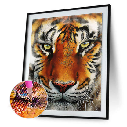 Tiger - Full Round Drill Diamond Painting 30*40CM