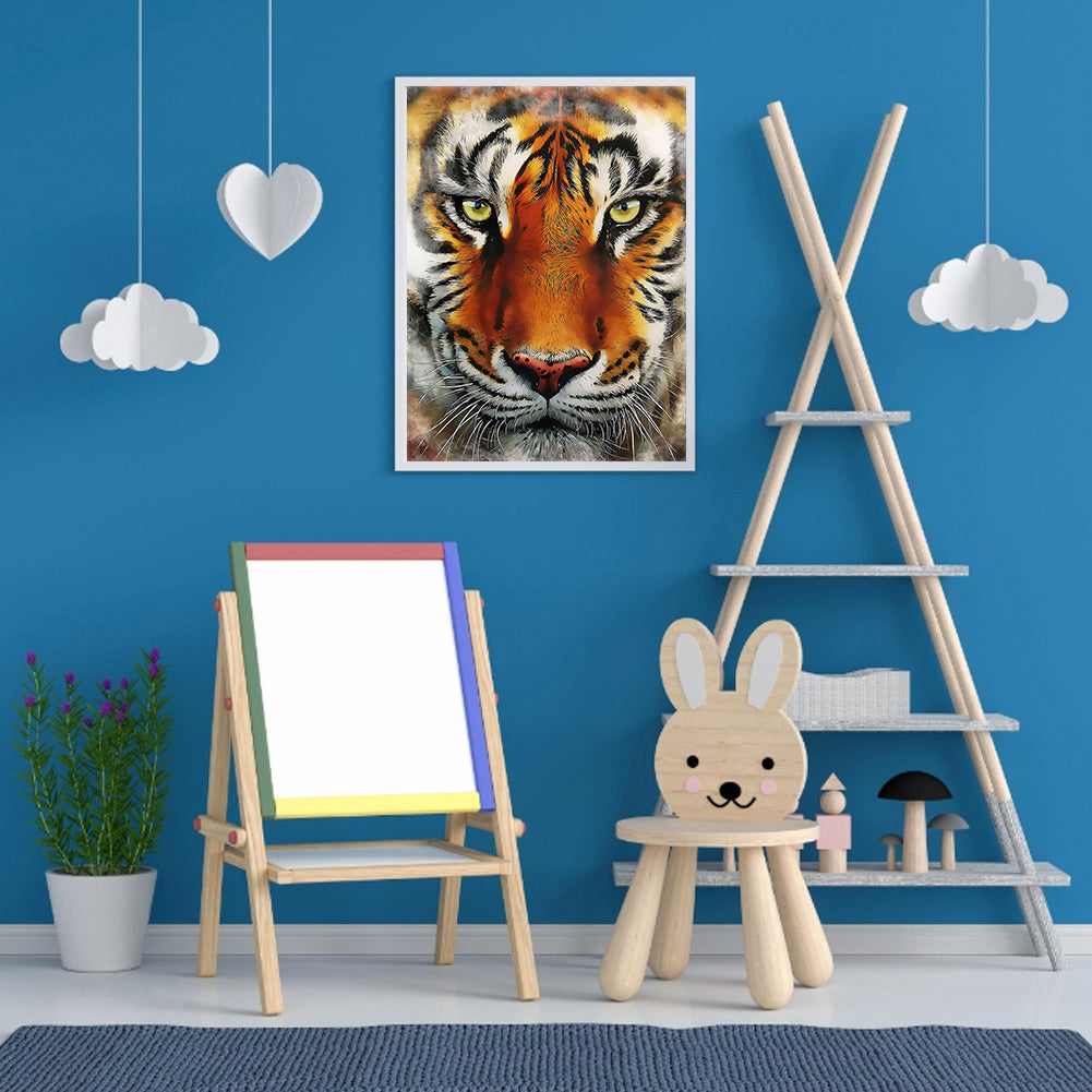 Tiger - Full Round Drill Diamond Painting 30*40CM