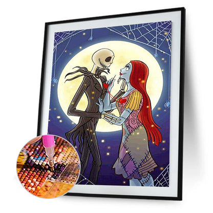 Skull Couple - Full Round Drill Diamond Painting 30*40CM