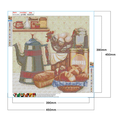 Kitchen - Full Square Drill Diamond Painting 45*45CM