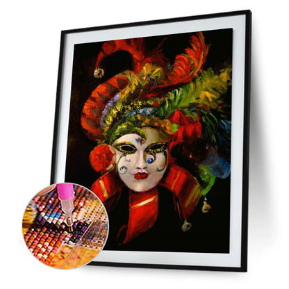 Mask Woman - Full Square Drill Diamond Painting 50*60CM