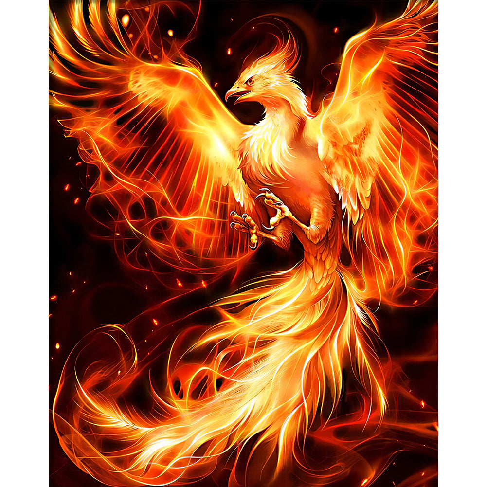Flame Phoenix - Full Round Drill Diamond Painting 50*60CM