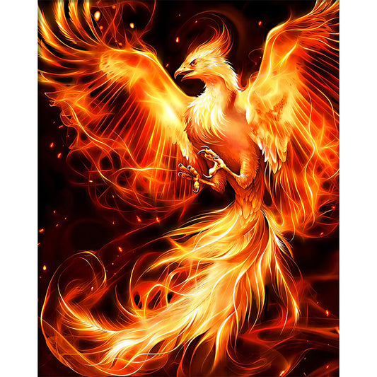 Flame Phoenix - Full Round Drill Diamond Painting 50*60CM
