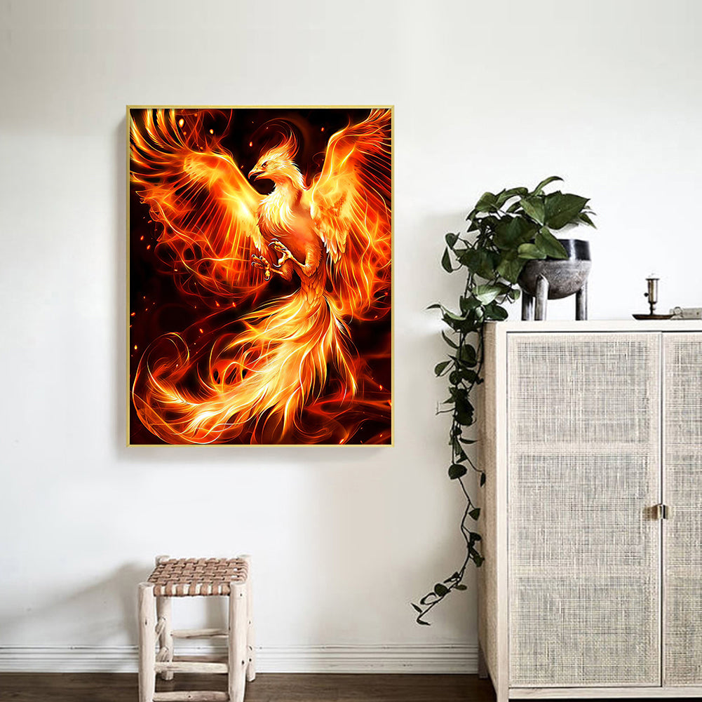 Flame Phoenix - Full Round Drill Diamond Painting 50*60CM