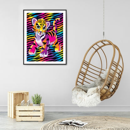 Zebra Tiger - Full Round Drill Diamond Painting 30*40CM