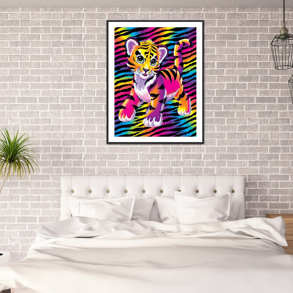 Zebra Tiger - Full Round Drill Diamond Painting 30*40CM