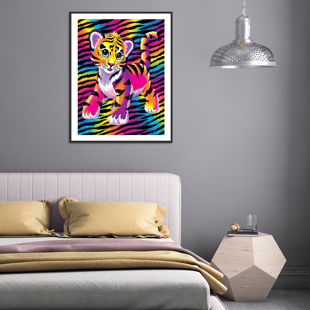 Zebra Tiger - Full Round Drill Diamond Painting 30*40CM