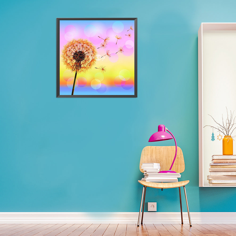 Dandelion - Full Square Drill Diamond Painting 50*50CM