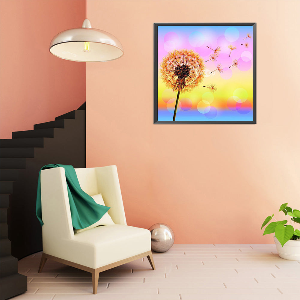 Dandelion - Full Square Drill Diamond Painting 50*50CM