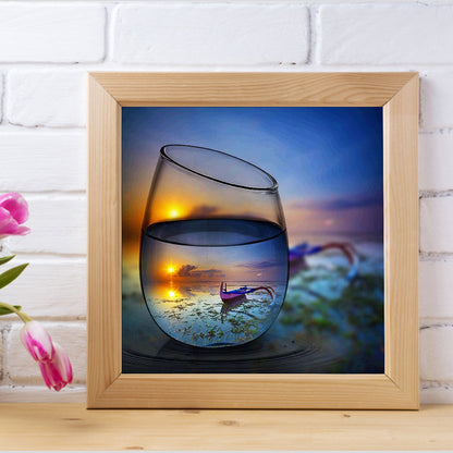 Cup Landscape - Full Round Drill Diamond Painting 30*30CM