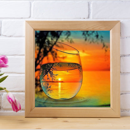 Cup Landscape - Full Round Drill Diamond Painting 30*30CM