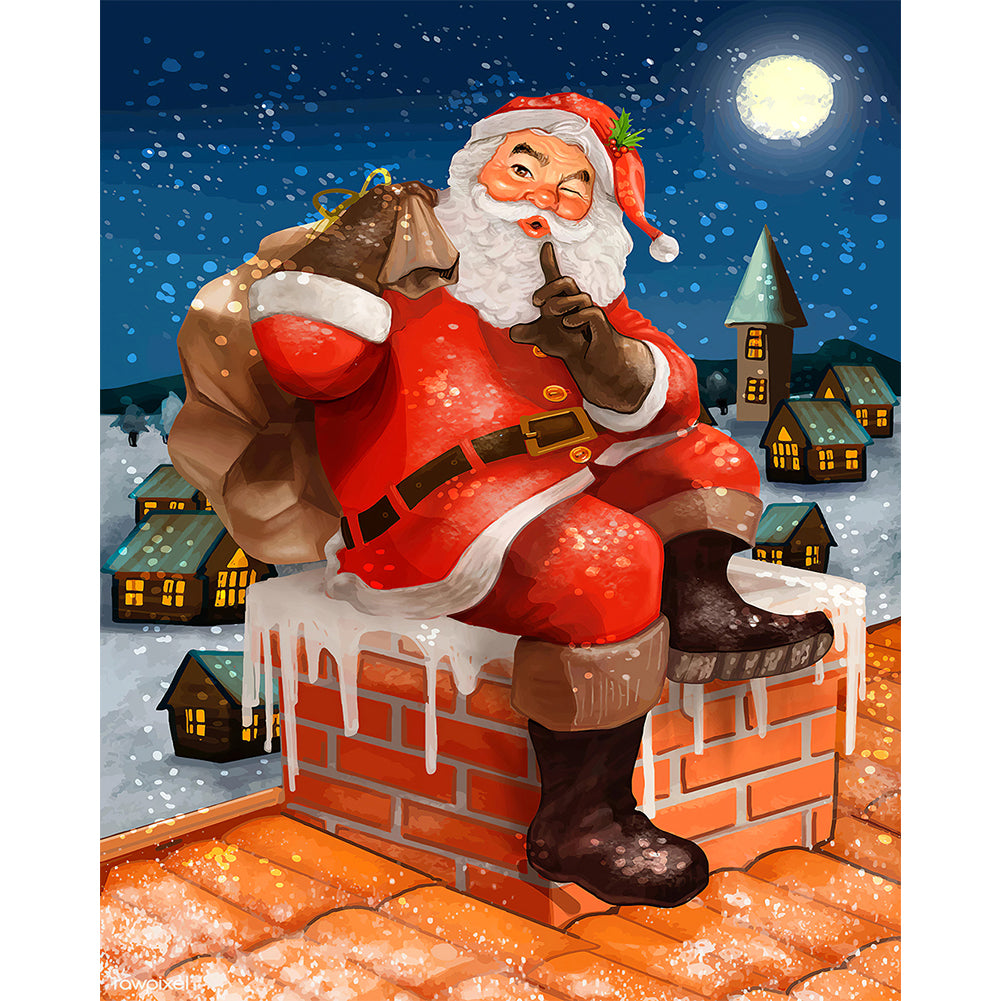 Santa - Full Round Drill Diamond Painting 40*50CM