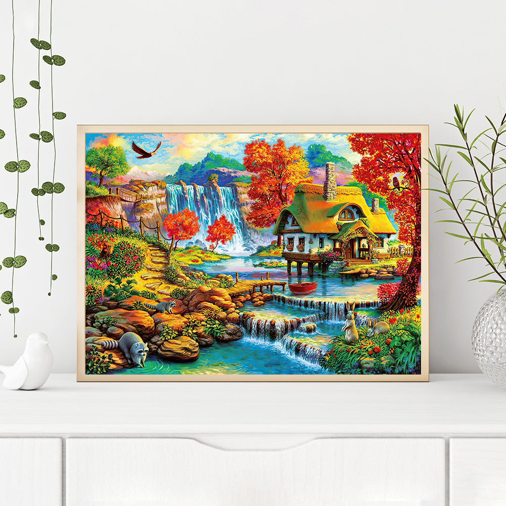 River House - Full Round Drill Diamond Painting 40*30CM
